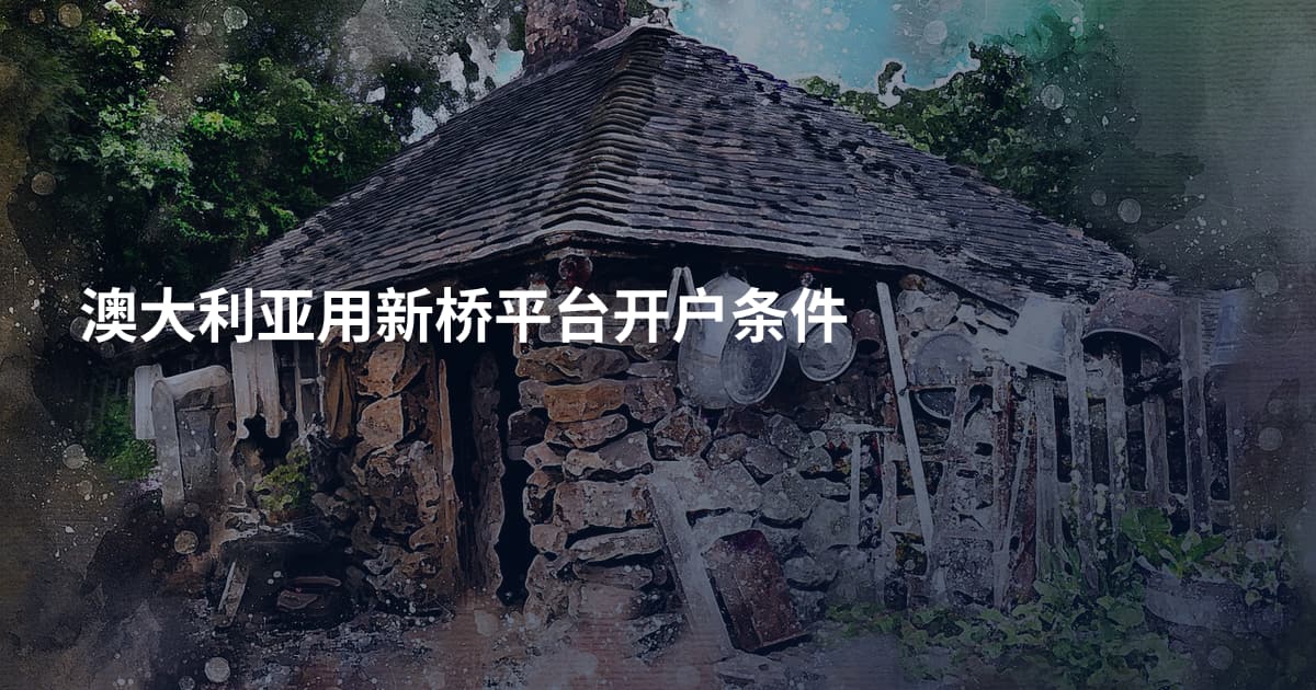 澳大利亚用新桥平台开户条件