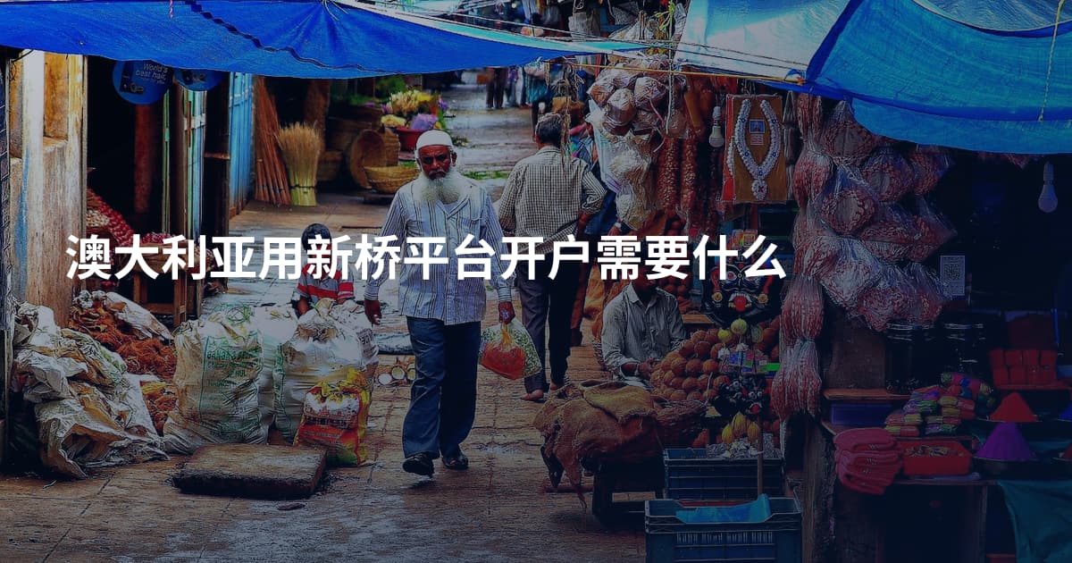 澳大利亚用新桥平台开户需要什么