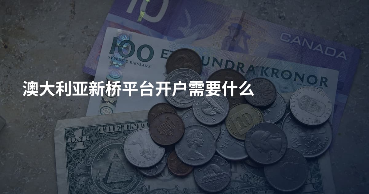 澳大利亚新桥平台开户需要什么