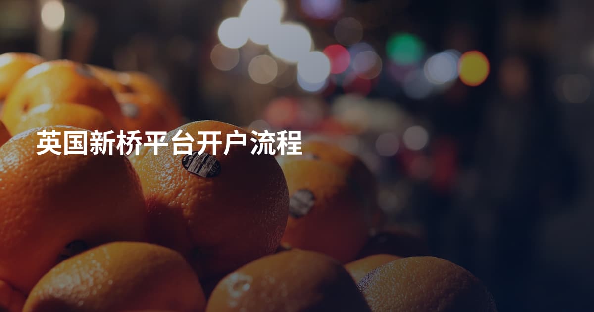 英国新桥平台开户流程