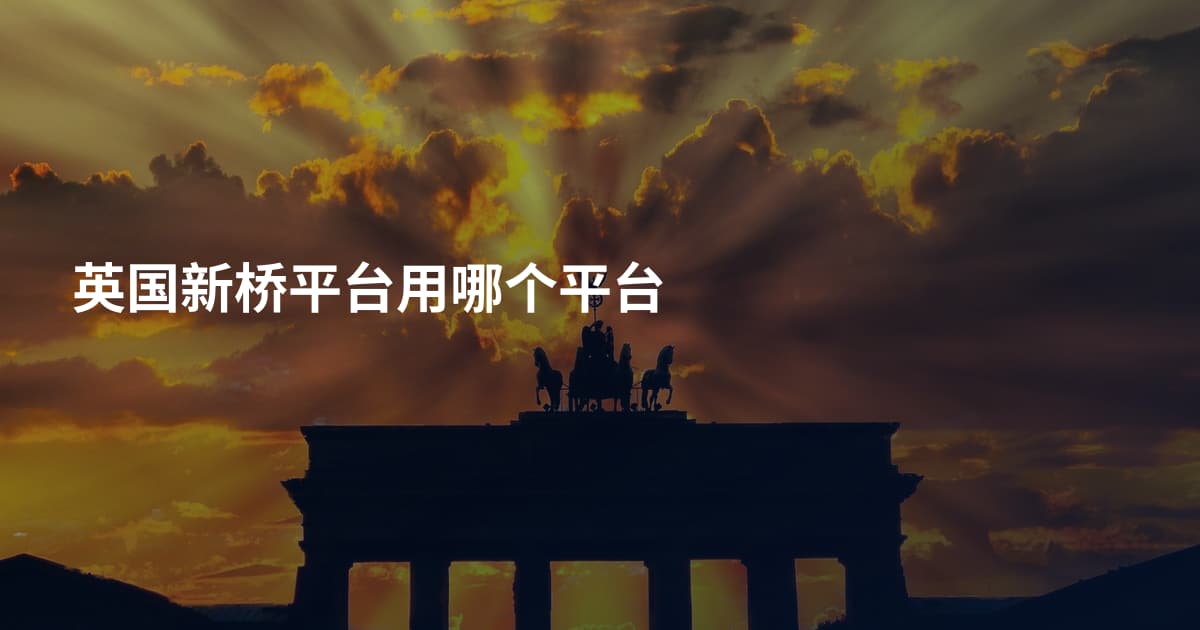 英国新桥平台用哪个平台