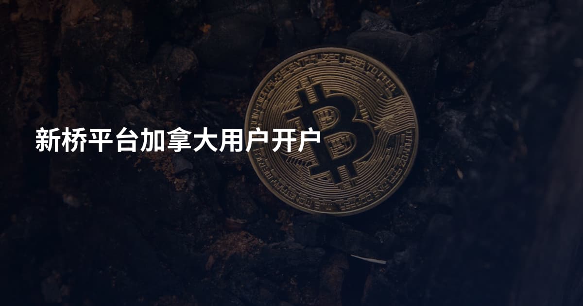 新桥平台加拿大用户开户