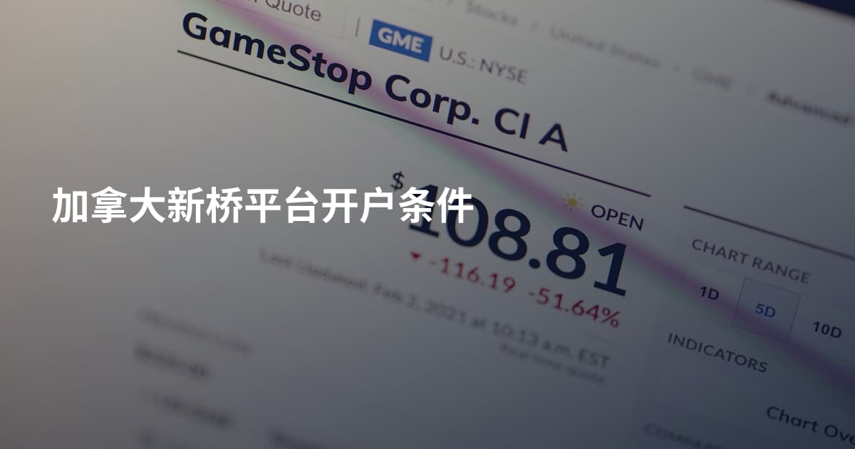 加拿大新桥平台开户条件