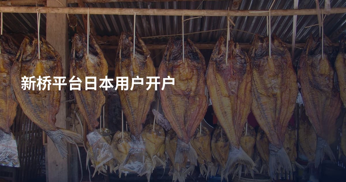 新桥平台日本用户开户
