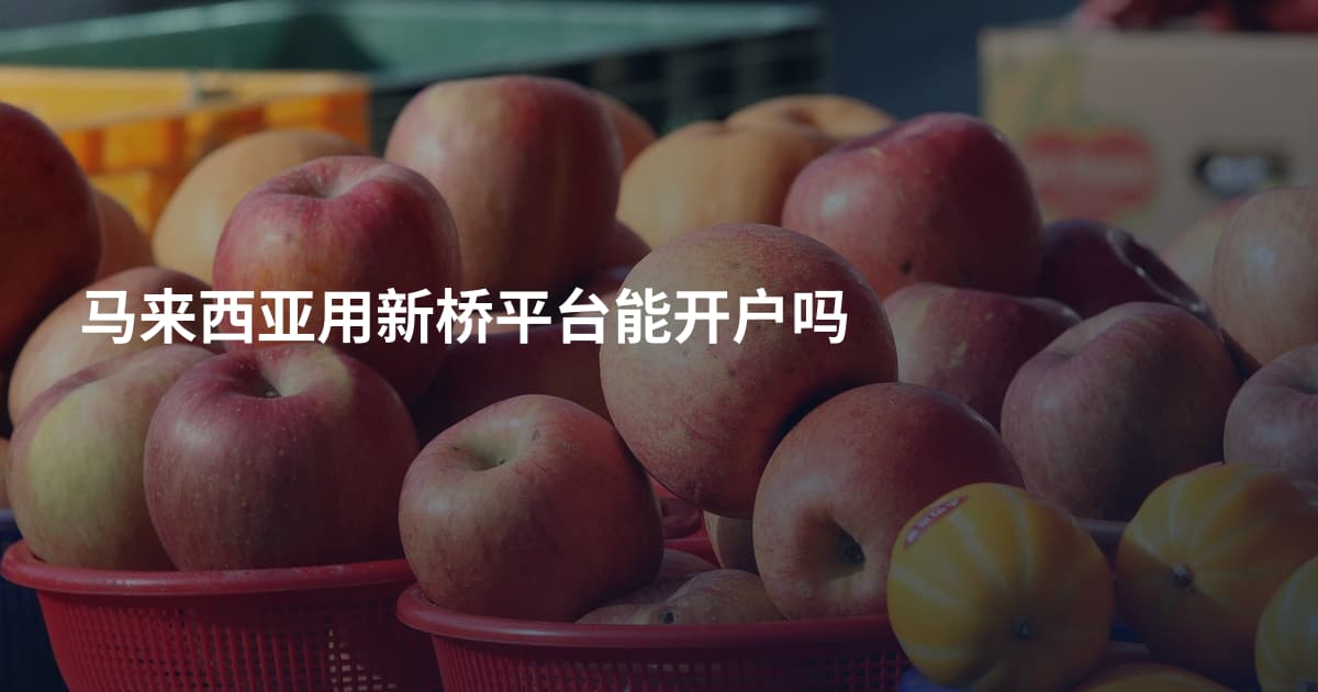 马来西亚用新桥平台能开户吗
