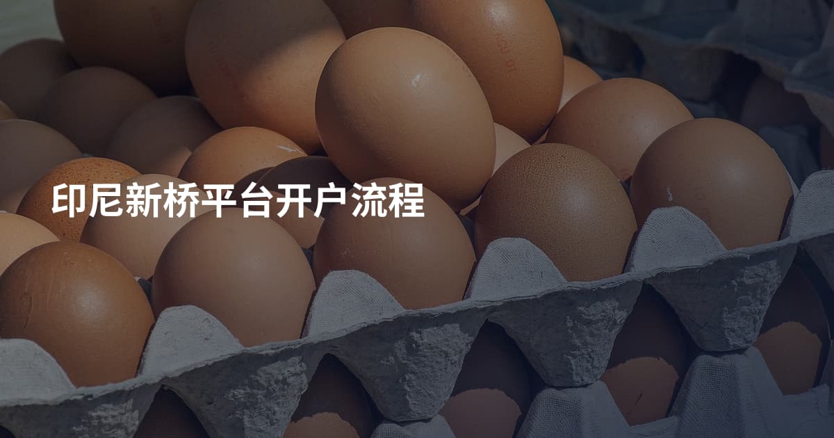 印尼新桥平台开户流程