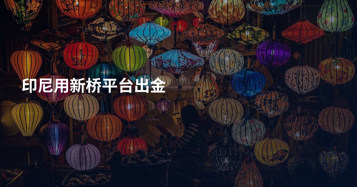 印尼用新桥平台出金