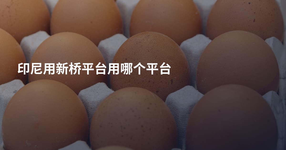 印尼用新桥平台用哪个平台