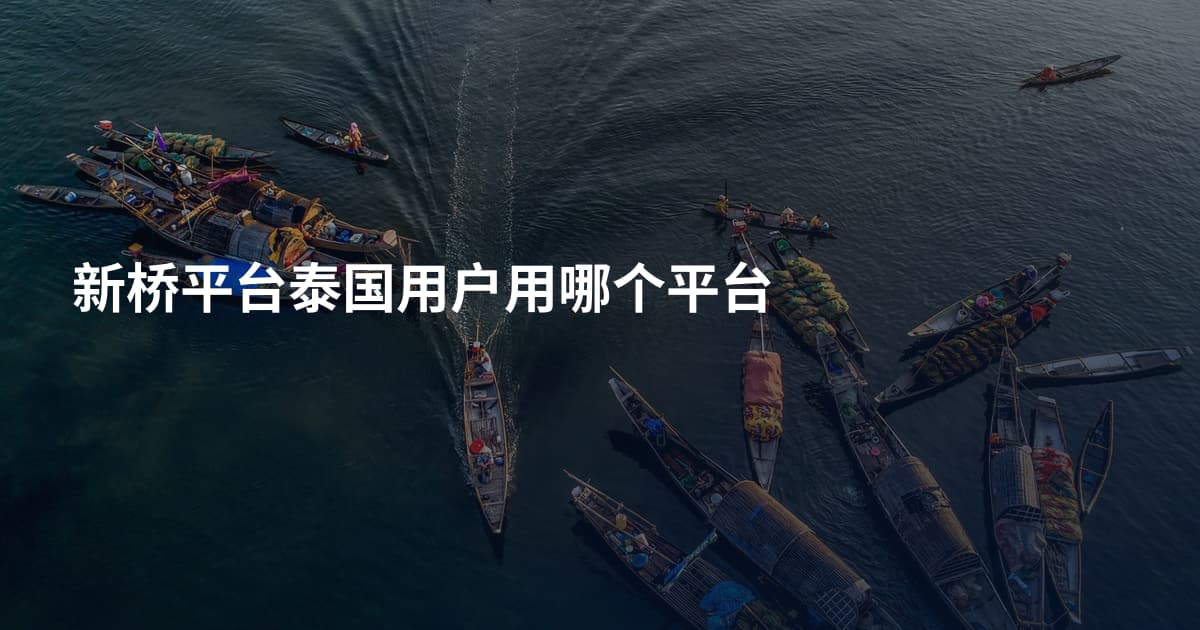 新桥平台泰国用户用哪个平台
