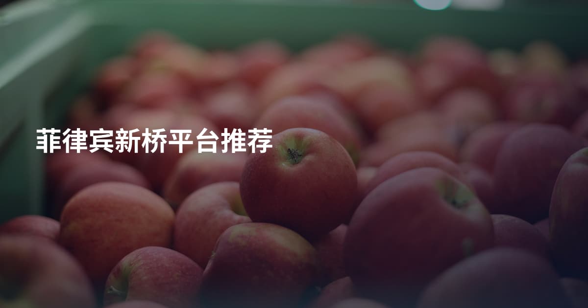 菲律宾新桥平台推荐