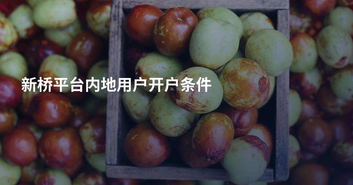 新桥平台内地用户开户条件