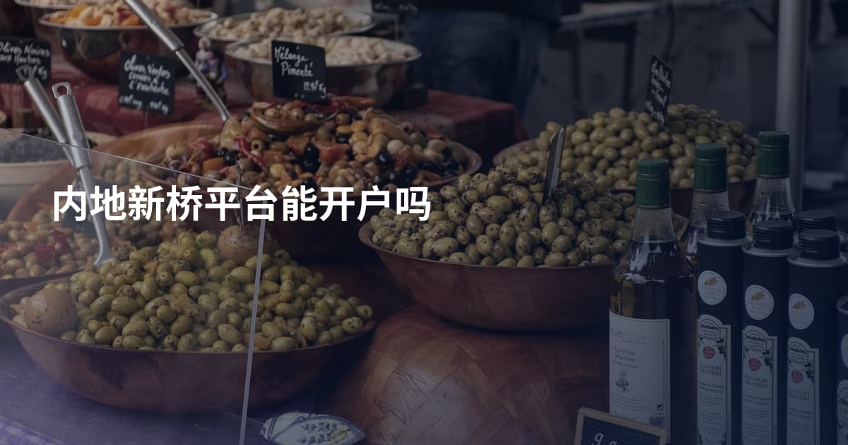 内地新桥平台能开户吗