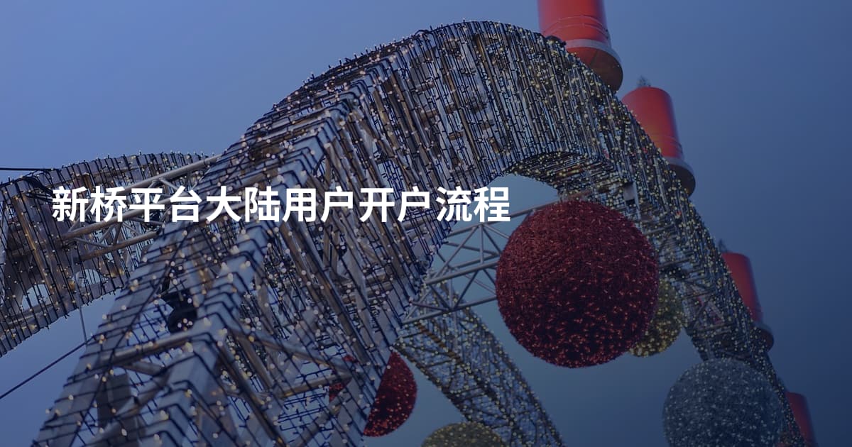 新桥平台大陆用户开户流程