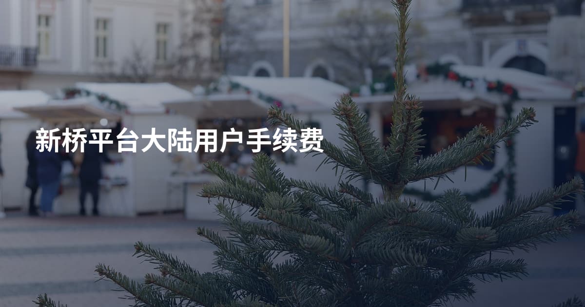 新桥平台大陆用户手续费