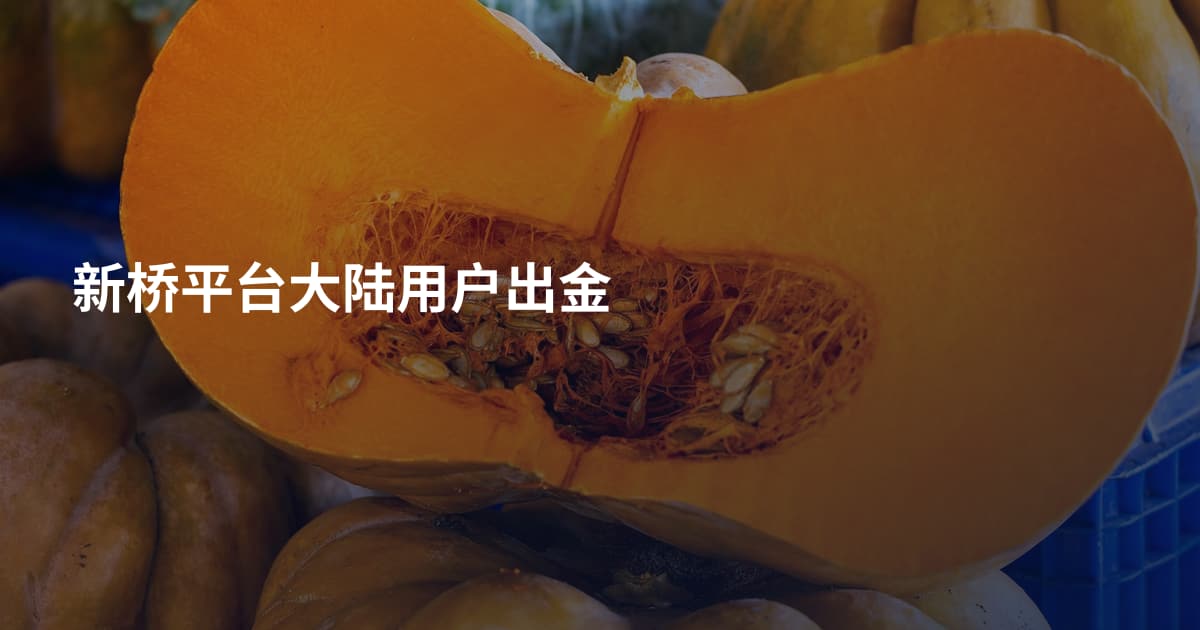 新桥平台大陆用户出金