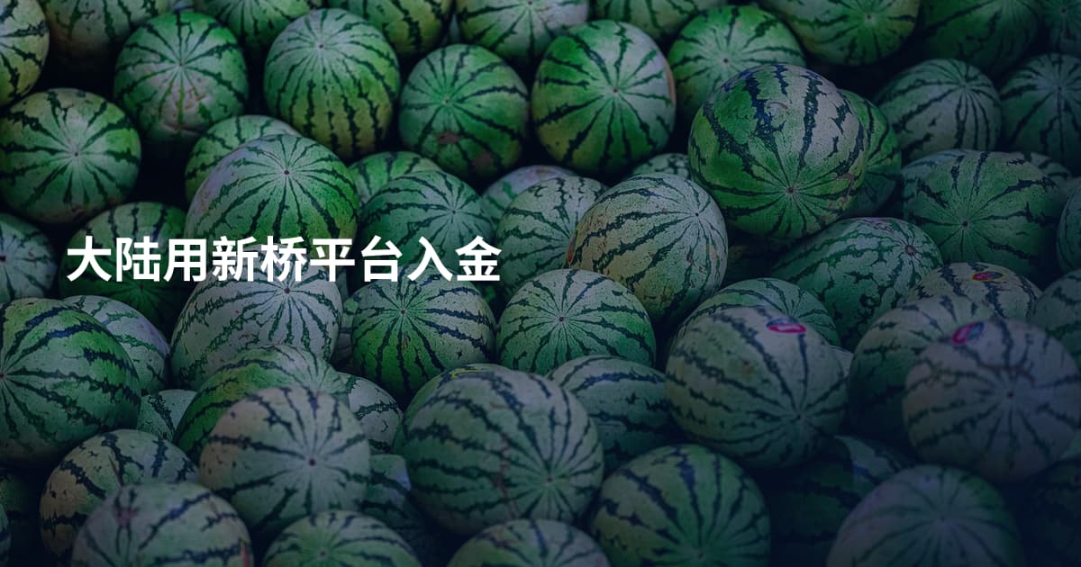 大陆用新桥平台入金
