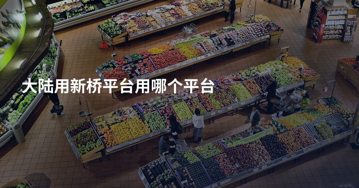 大陆用新桥平台用哪个平台