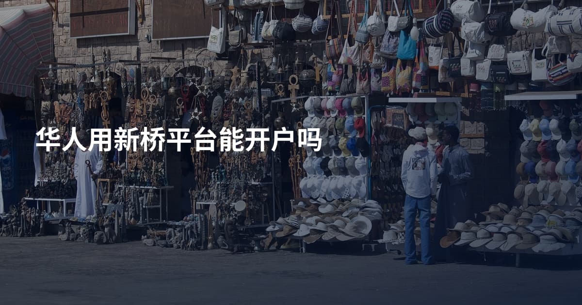 华人用新桥平台能开户吗