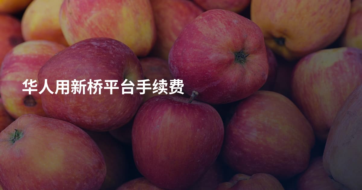 华人用新桥平台手续费