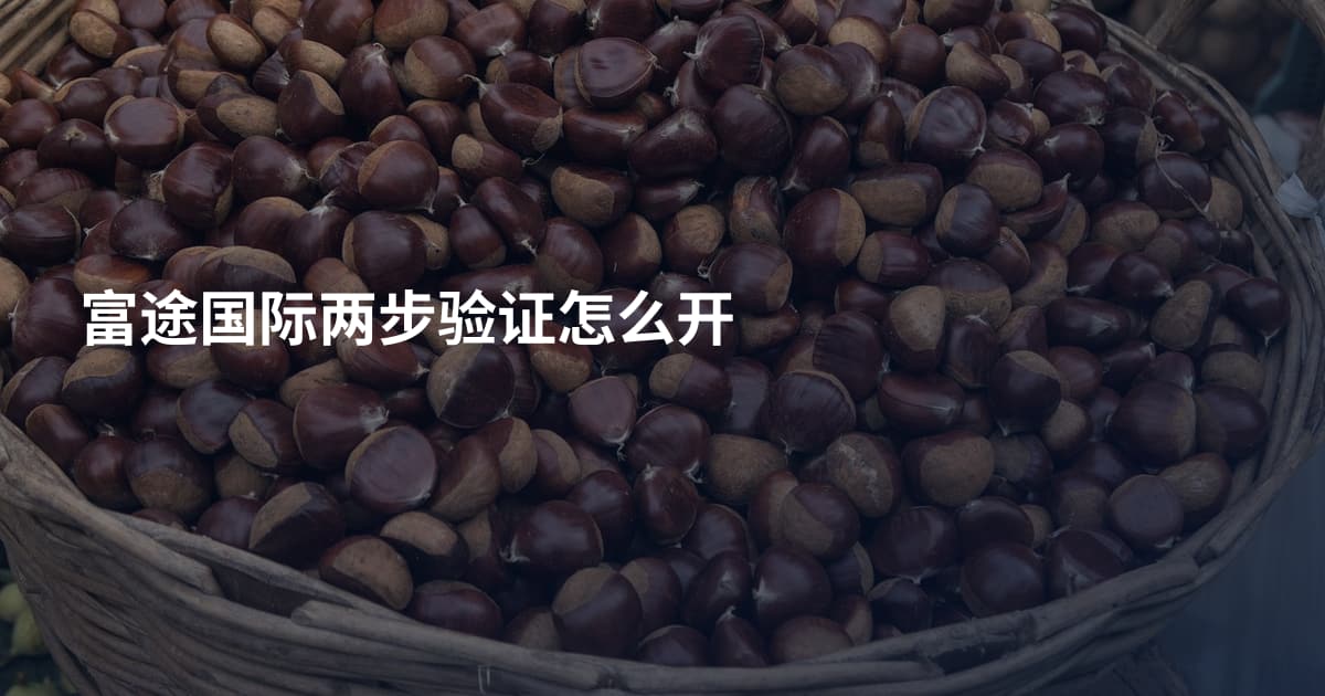 富途国际两步验证怎么开