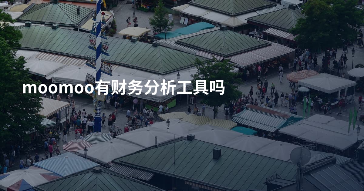 moomoo有财务分析工具吗