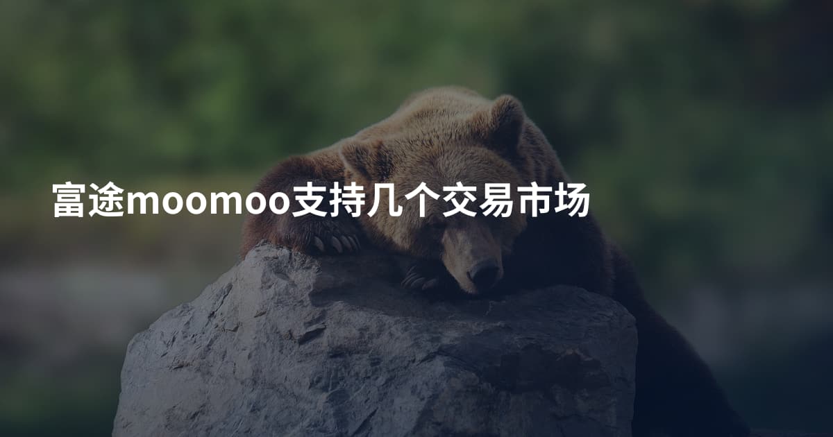 富途moomoo支持几个交易市场