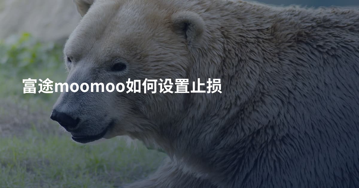 富途moomoo如何设置止损