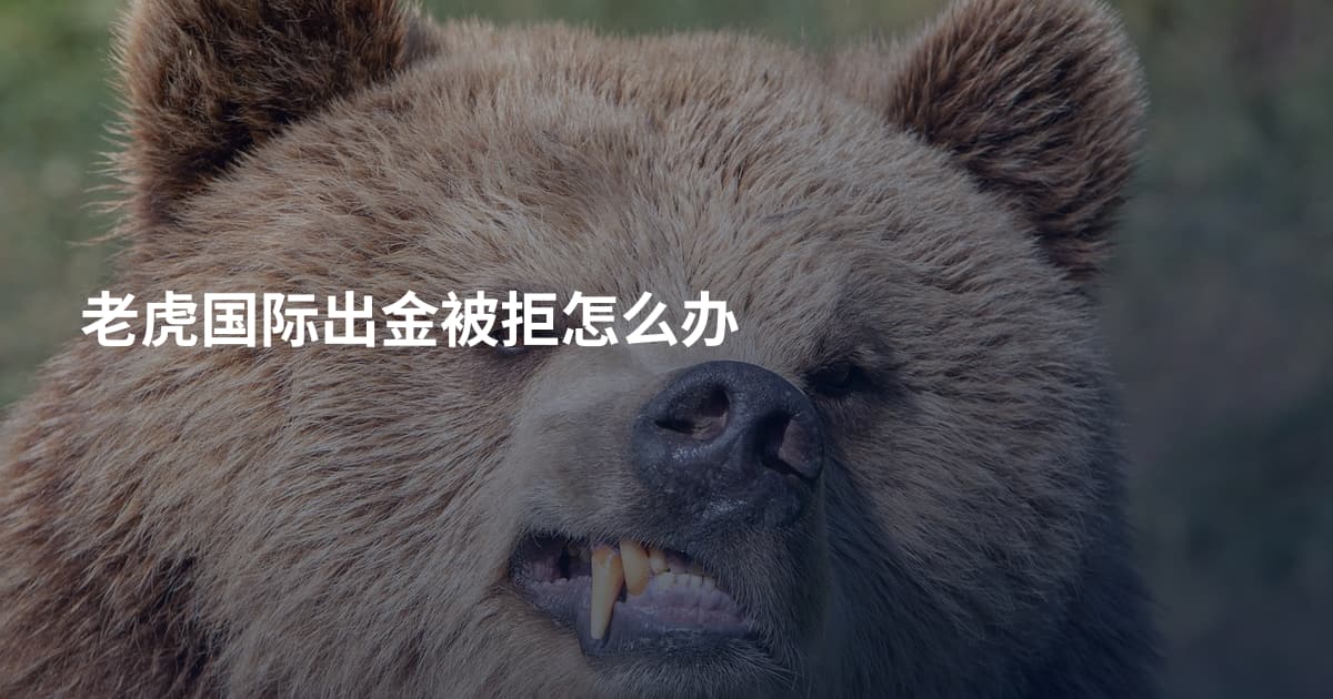 老虎国际出金被拒怎么办