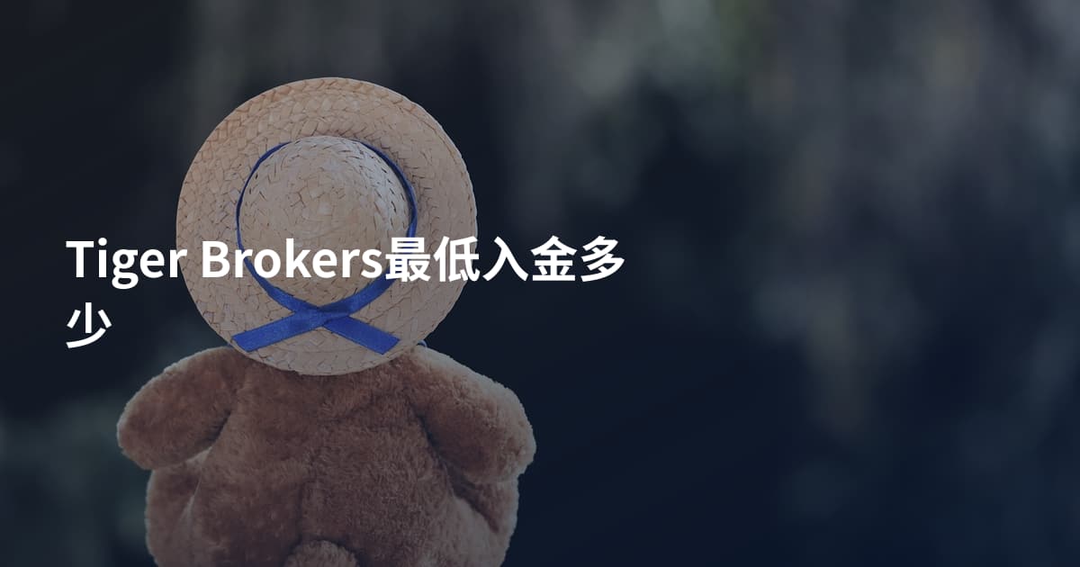 Tiger Brokers最低入金多少