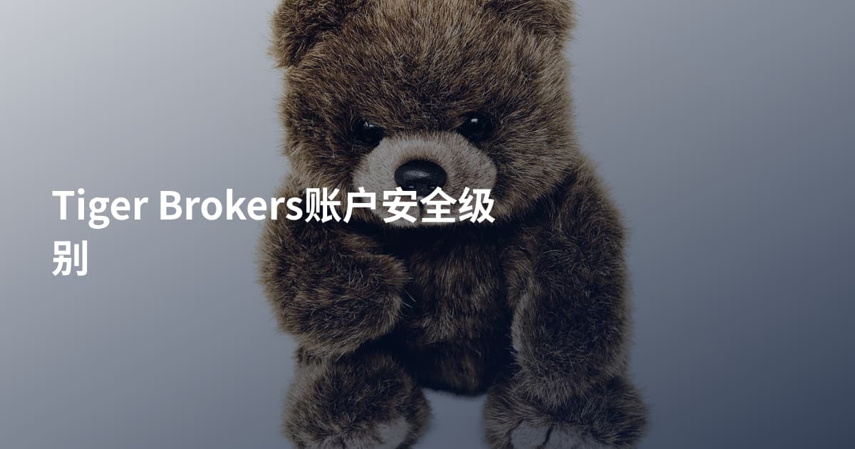 Tiger Brokers账户安全级别