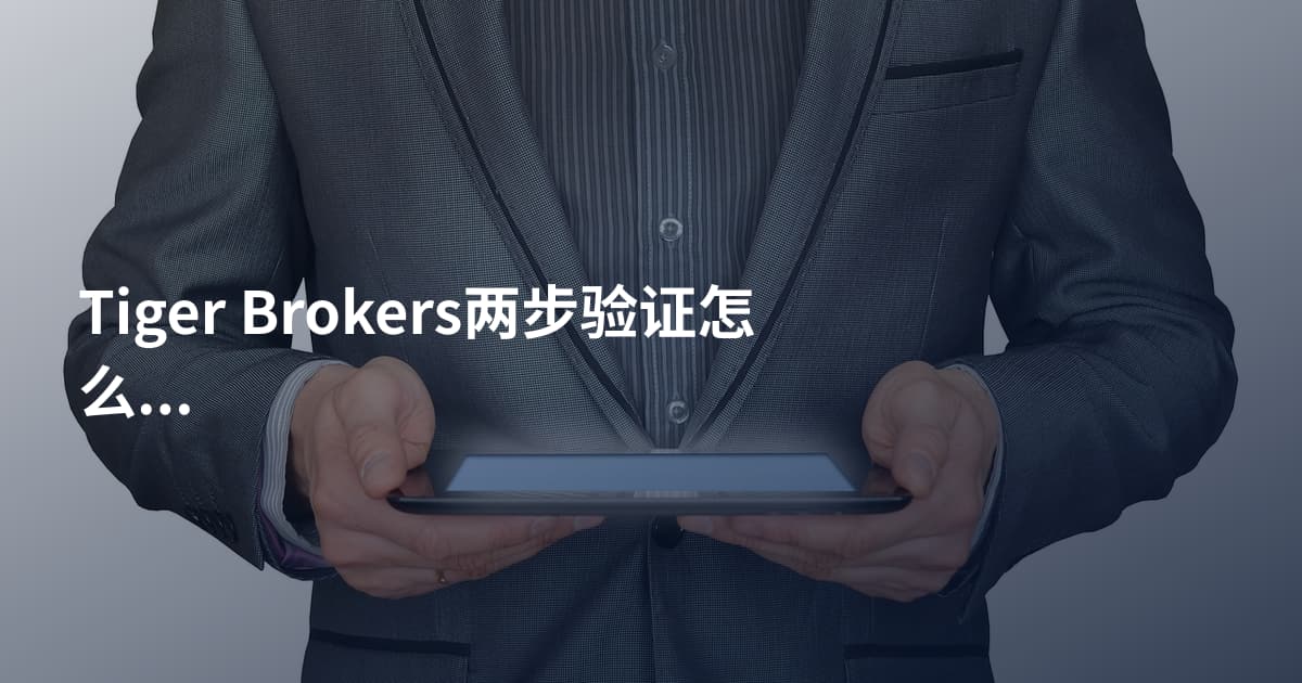 Tiger Brokers两步验证怎么开