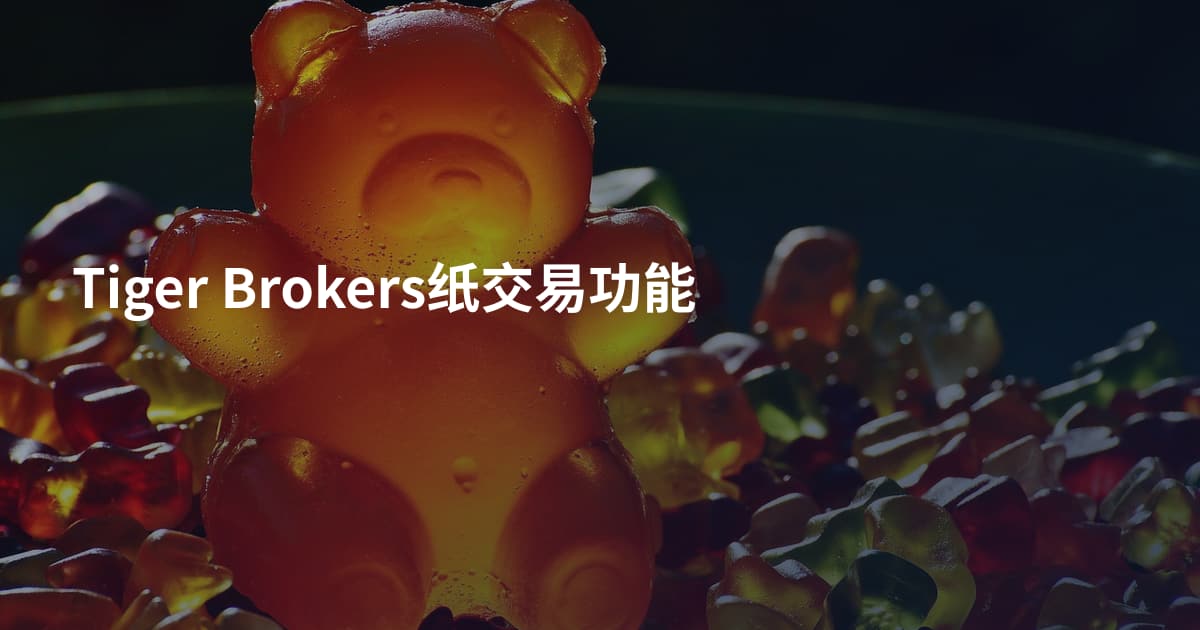 Tiger Brokers纸交易功能