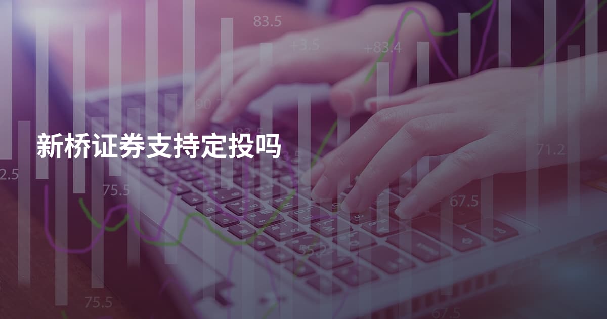 新桥证券支持定投吗