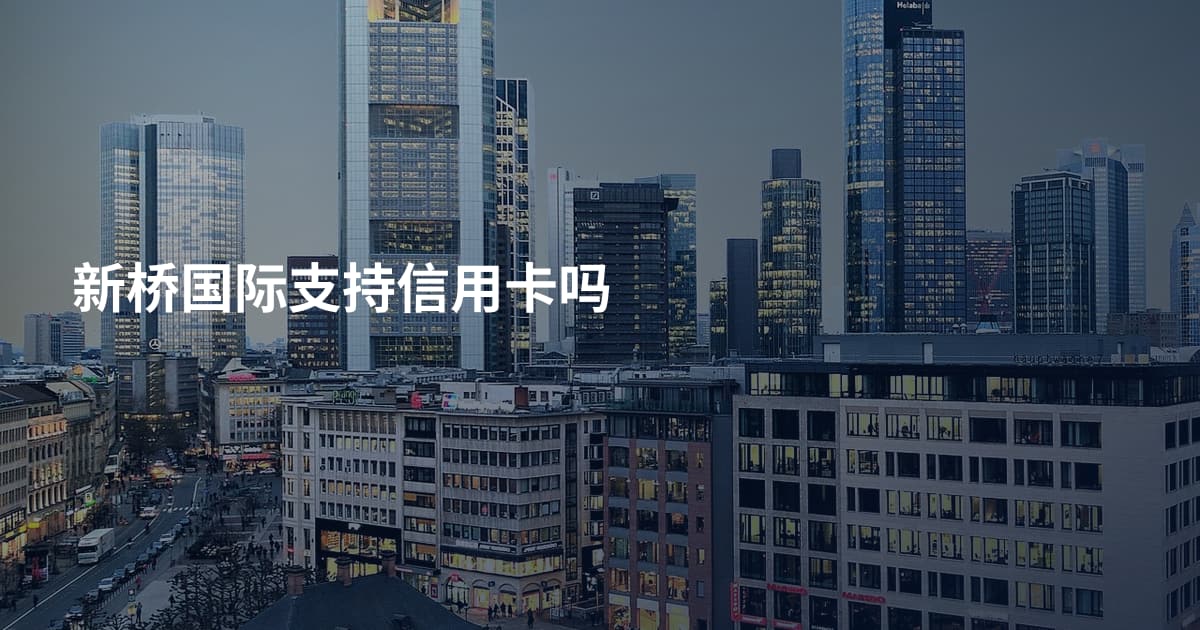 新桥国际支持信用卡吗