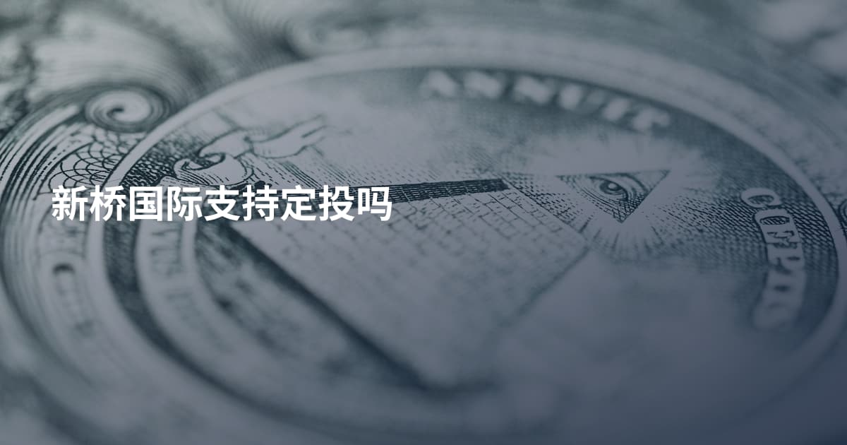 新桥国际支持定投吗