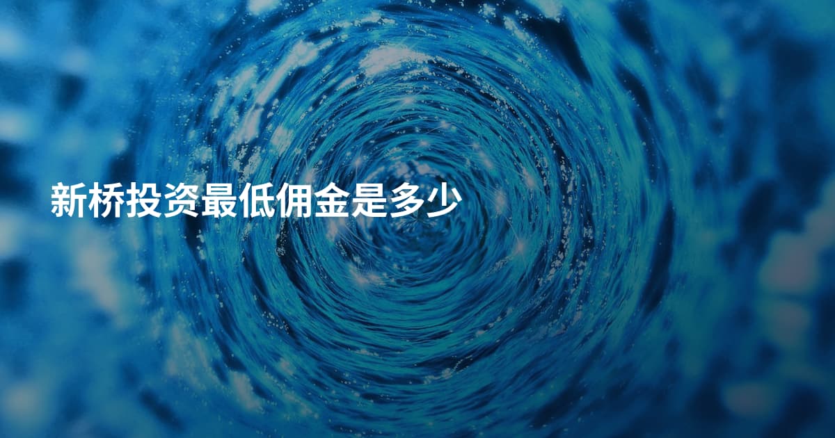新桥投资最低佣金是多少