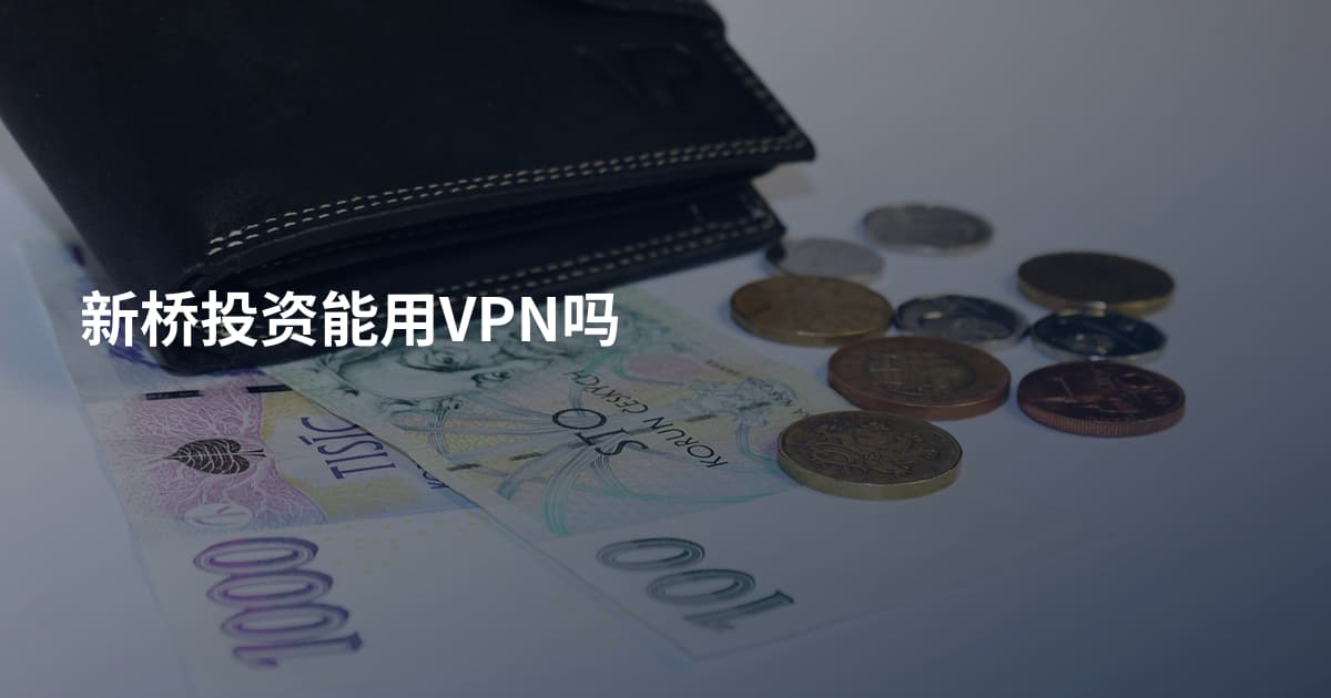 新桥投资能用VPN吗