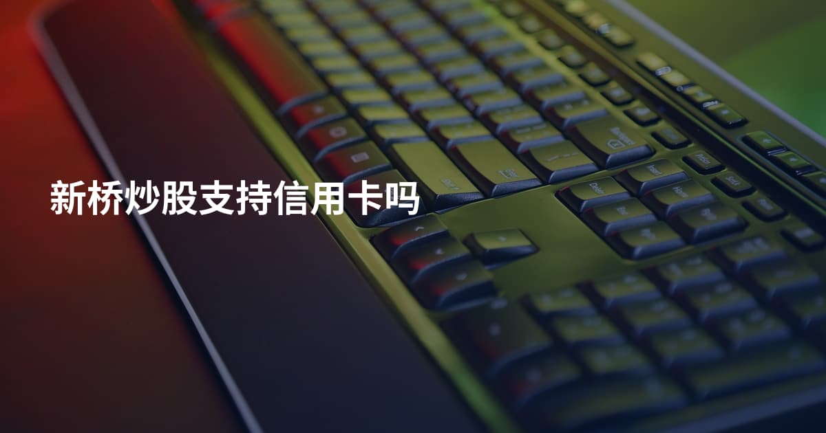 新桥炒股支持信用卡吗