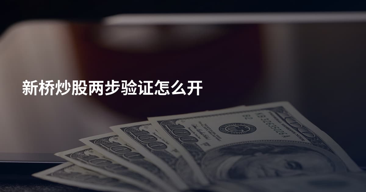 新桥炒股两步验证怎么开