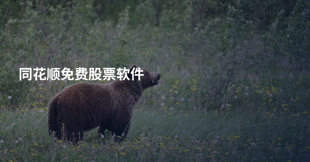 同花顺免费股票软件