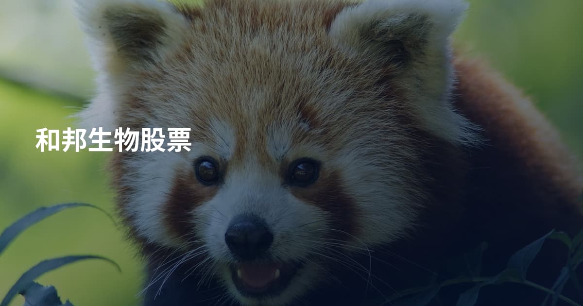 和邦生物股票
