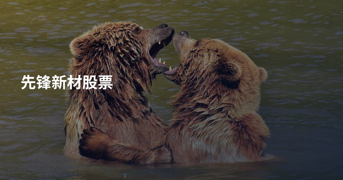 先锋新材股票
