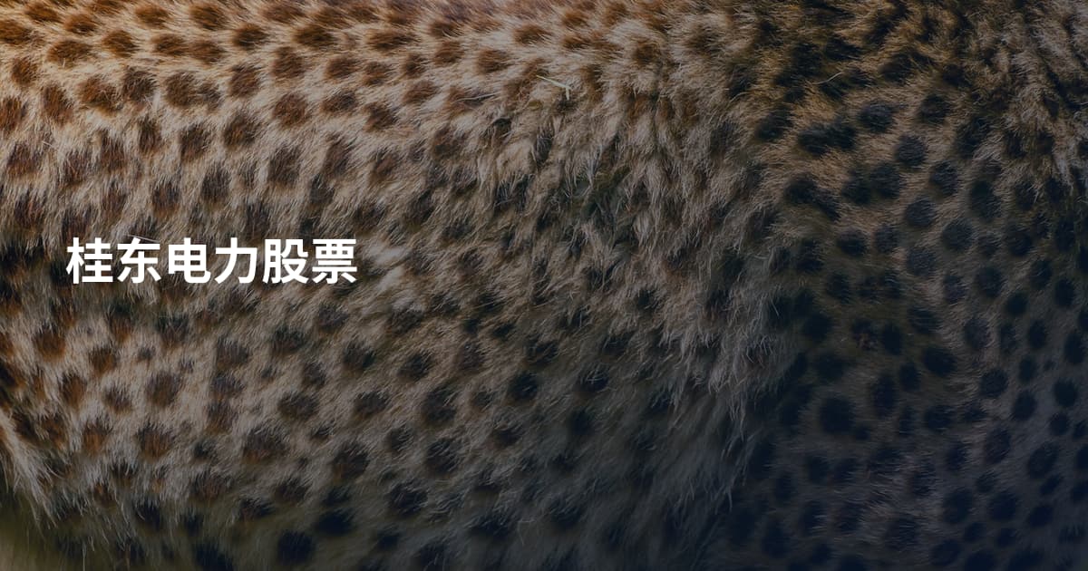 桂东电力股票