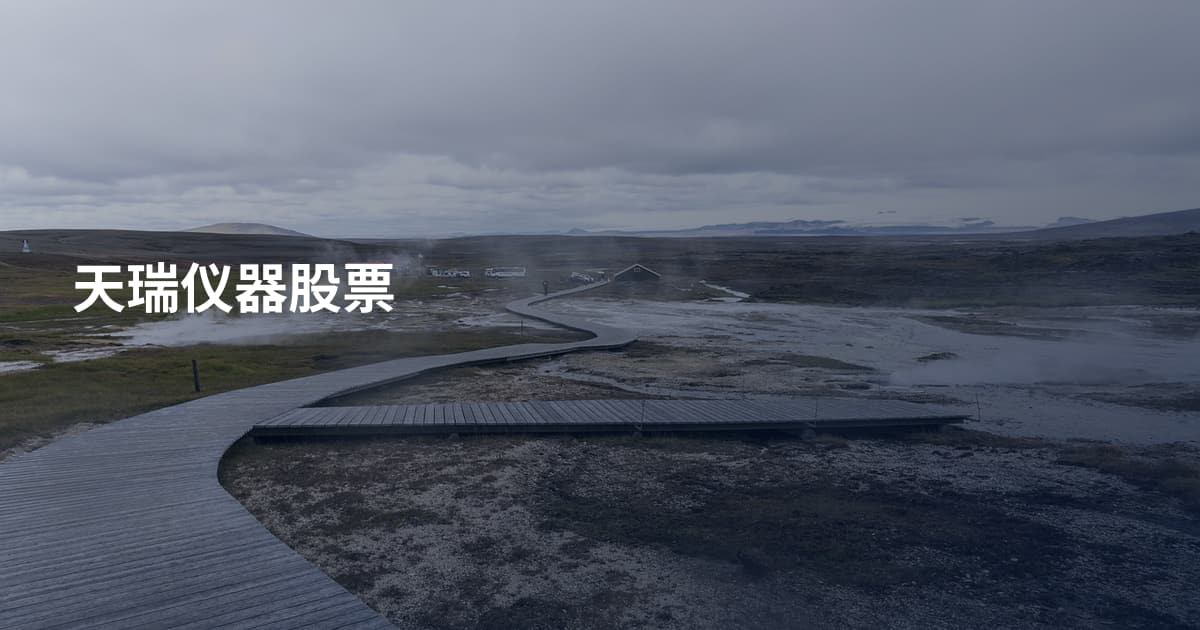 天瑞仪器股票