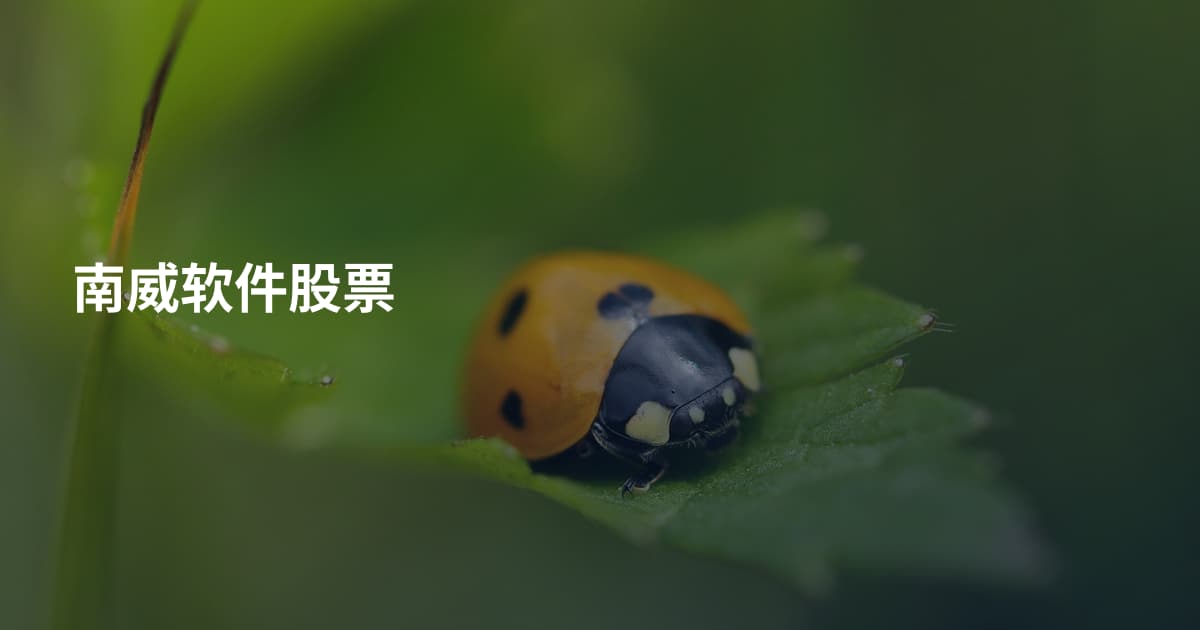 南威软件股票