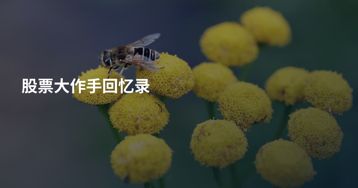 股票大作手回忆录