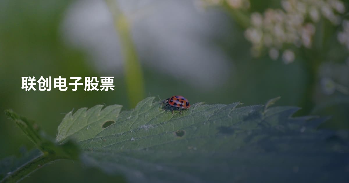 联创电子股票