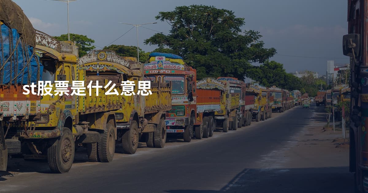 st股票是什么意思