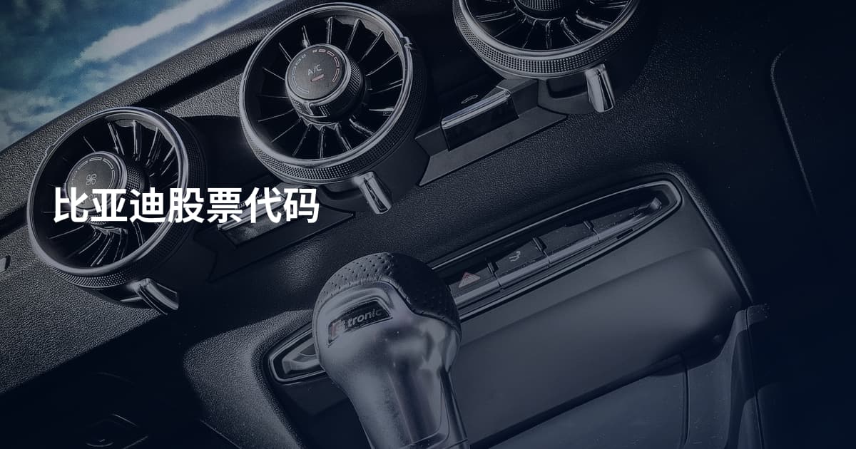 比亚迪股票代码