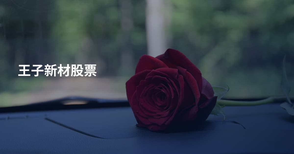 王子新材股票